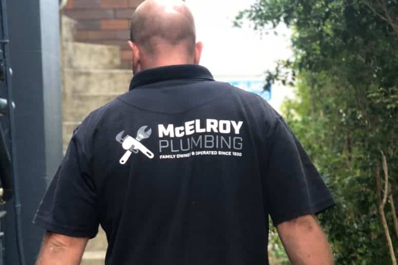 One of the McElroy Plumbing plumbers